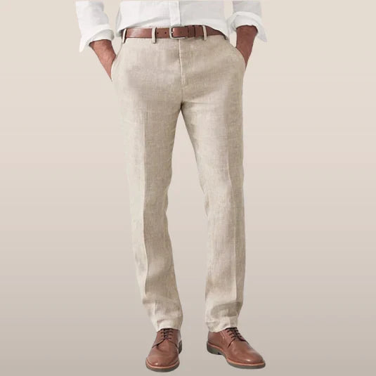 Men's Relaxed Fit Trousers Lightweight Casual Everyday Wear