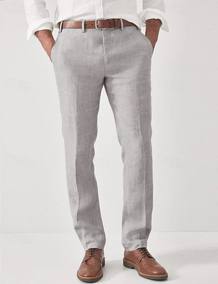 Men's Relaxed Fit Trousers Lightweight Casual Everyday Wear