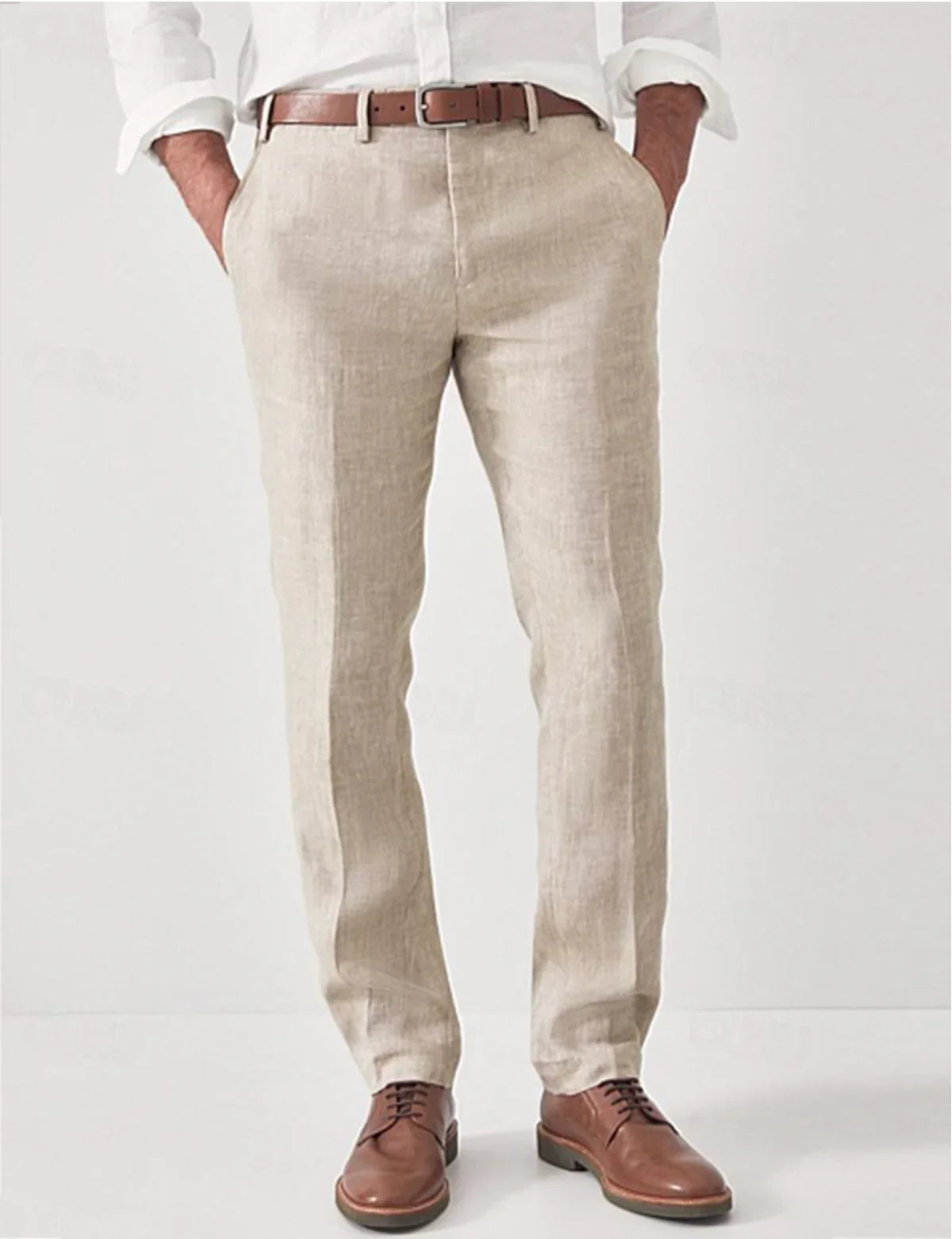 Men's Relaxed Fit Trousers Lightweight Casual Everyday Wear
