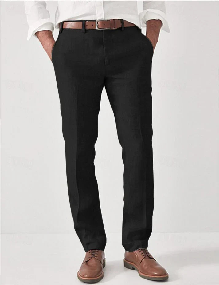 Men's Relaxed Fit Trousers Lightweight Casual Everyday Wear