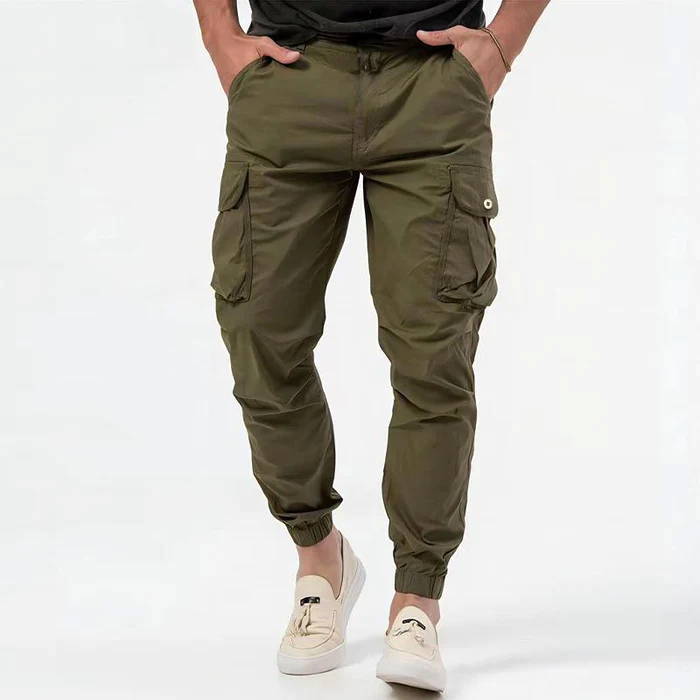 Men's Tactical Cargo Jogger Pants Multi-Pocket Relaxed Fit Versatile Everyday Wear