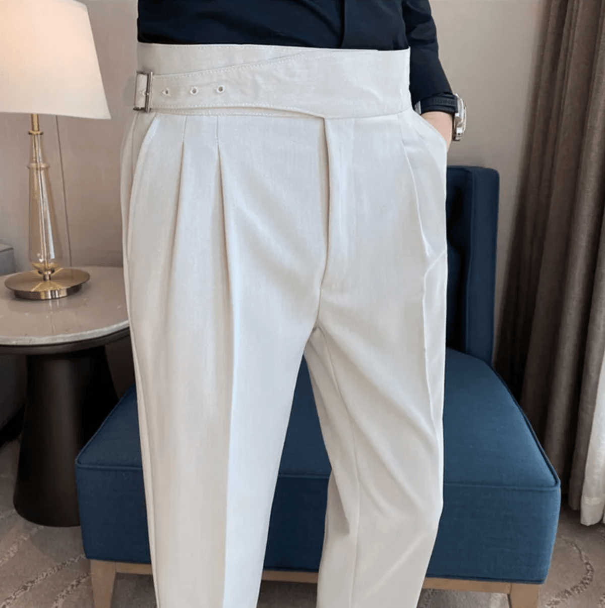 Men's Straight Fit Casual Trousers Relaxed Styling Versatile Everyday Wear