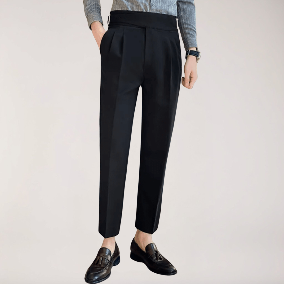Men's Straight Fit Casual Trousers Relaxed Styling Versatile Everyday Wear