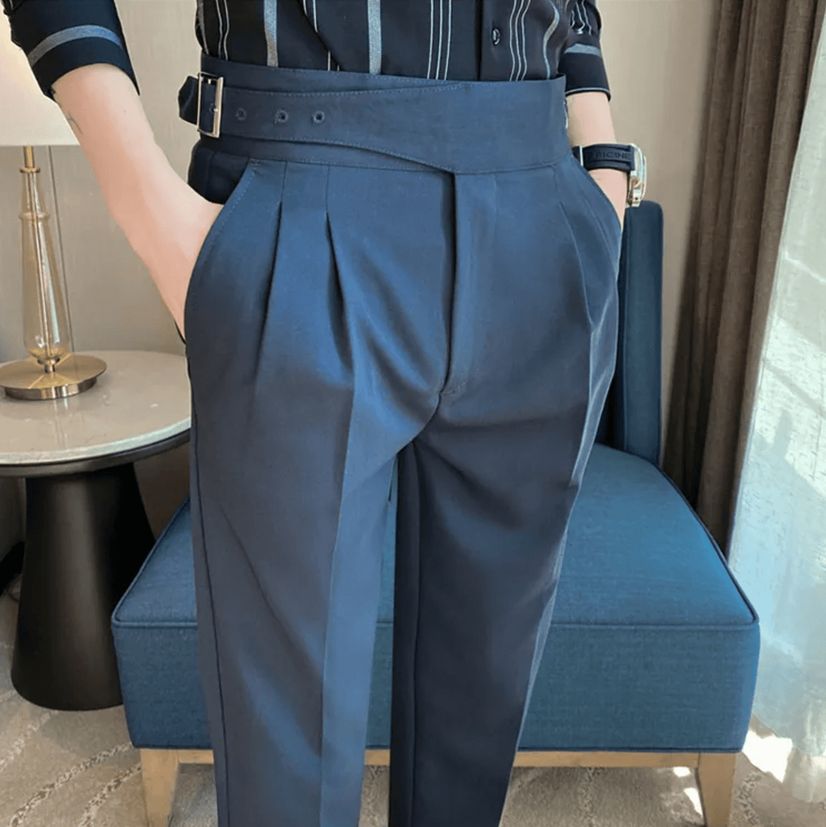 Men's Straight Fit Casual Trousers Relaxed Styling Versatile Everyday Wear