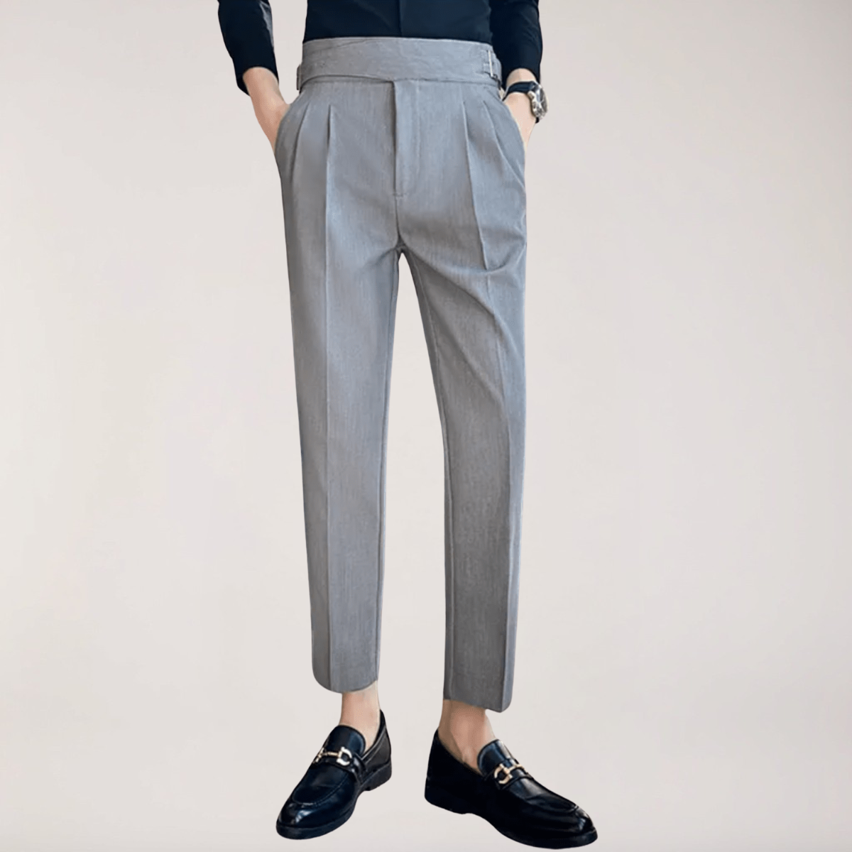 Men's Straight Fit Casual Trousers Relaxed Styling Versatile Everyday Wear