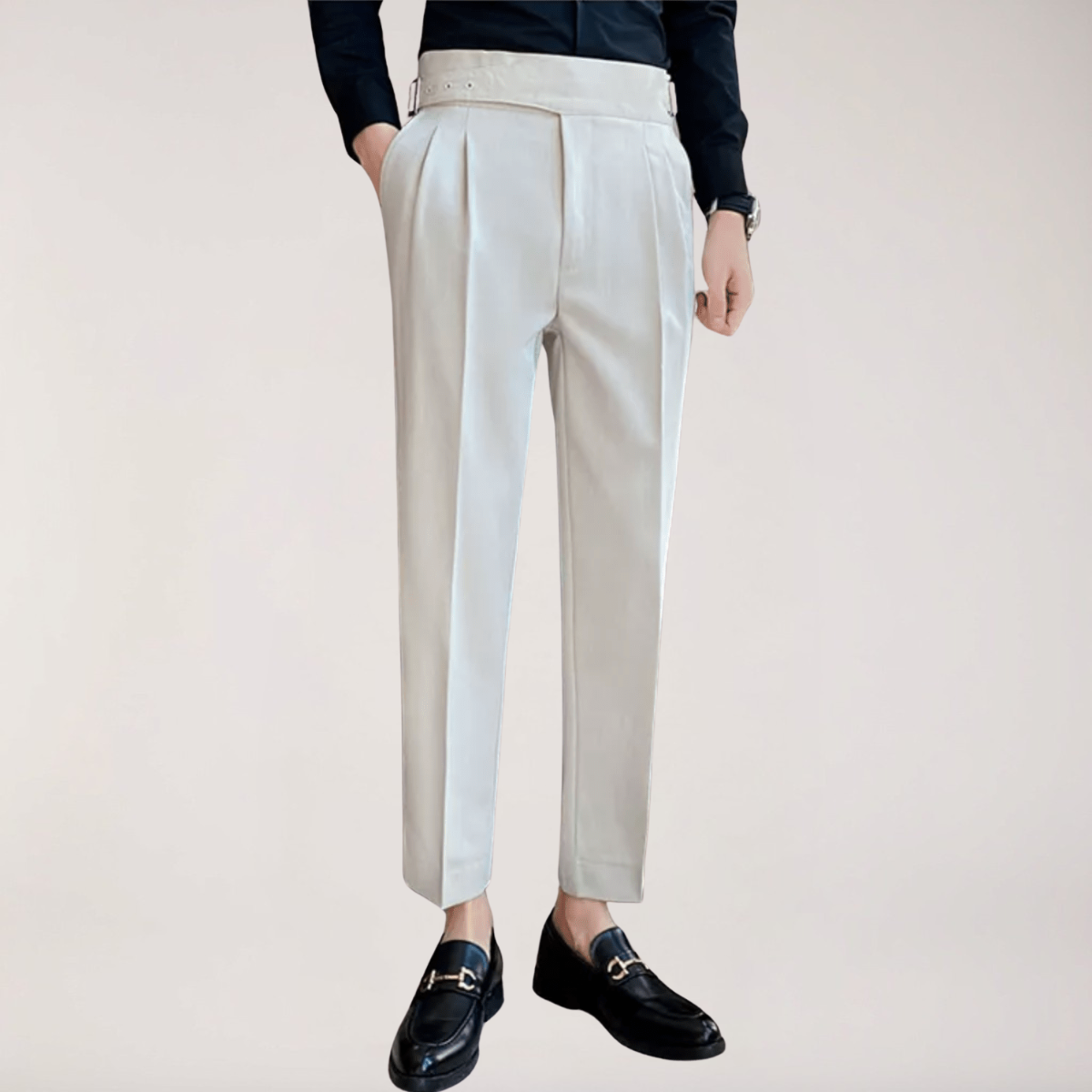 Men's Straight Fit Casual Trousers Relaxed Styling Versatile Everyday Wear