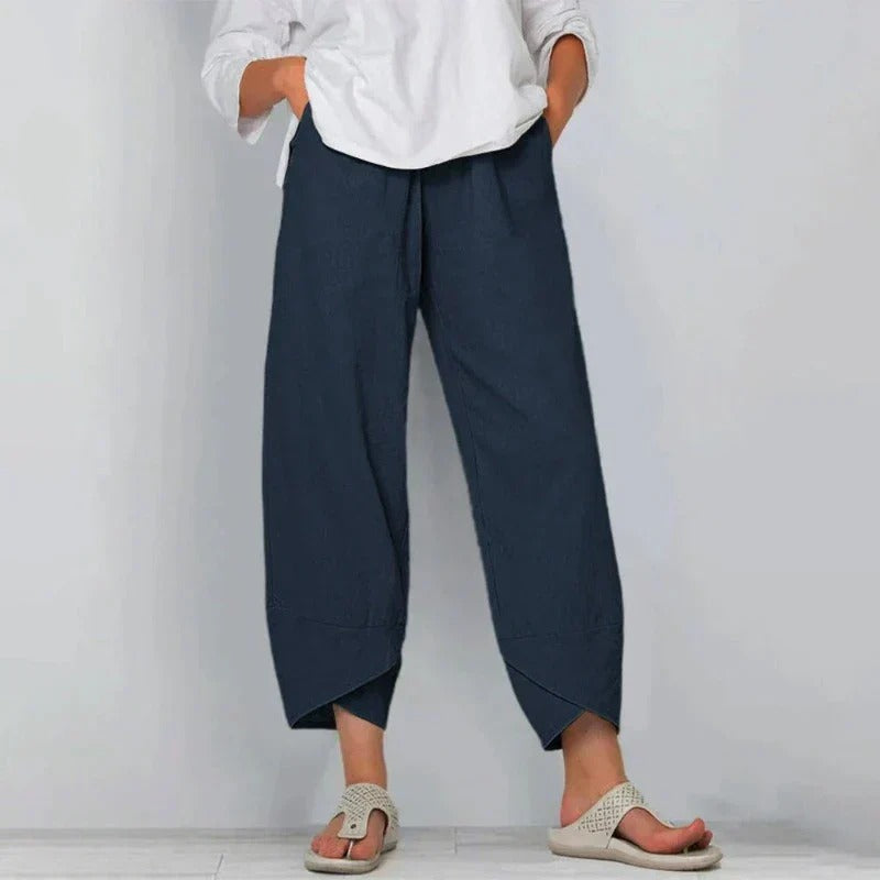 Women's Chic Summer Trousers Relaxed Fit Lightweight Stylish Casual Everyday
