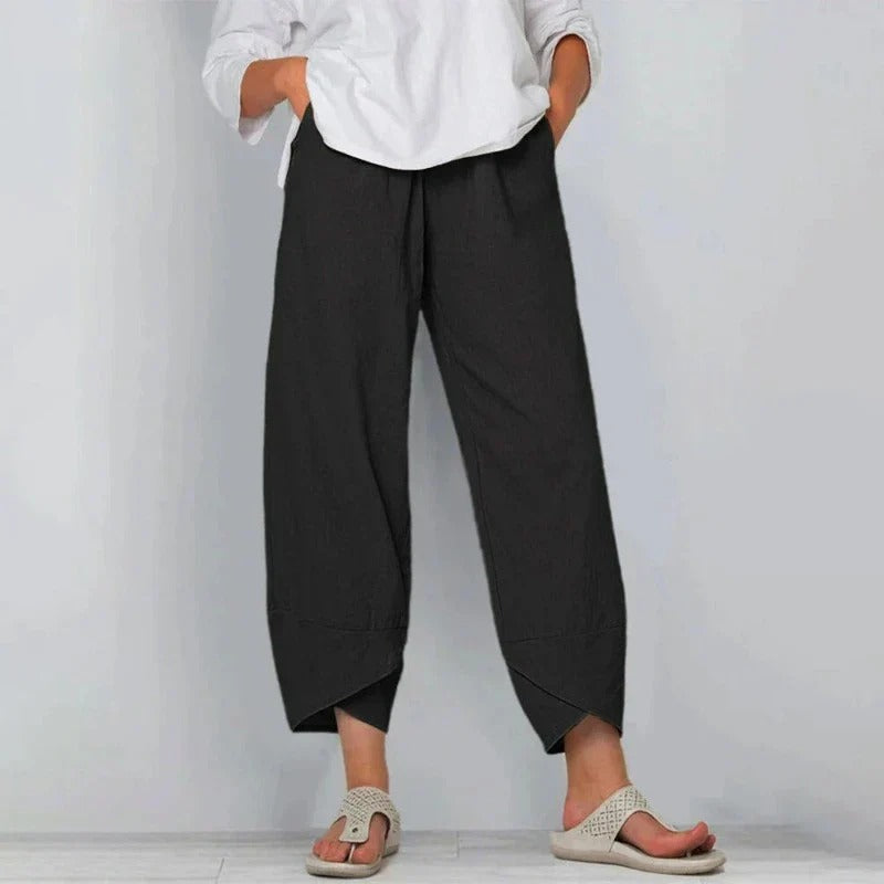 Women's Chic Summer Trousers Relaxed Fit Lightweight Stylish Casual Everyday