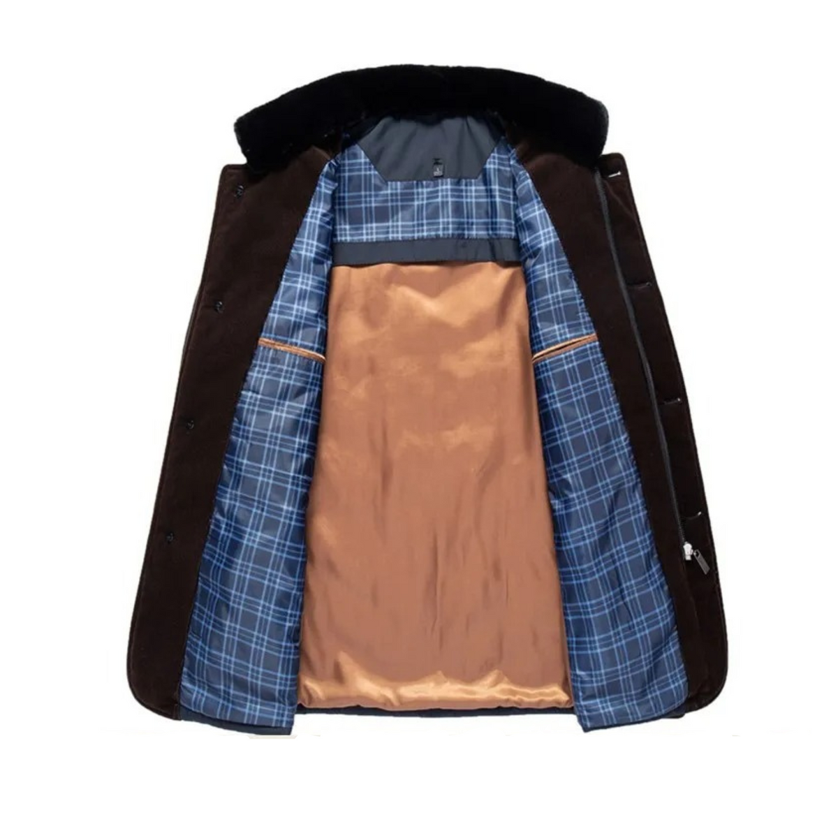 Men's Quilted Winter Jacket Classic Fit Layered Smart-Casual Autumn Style