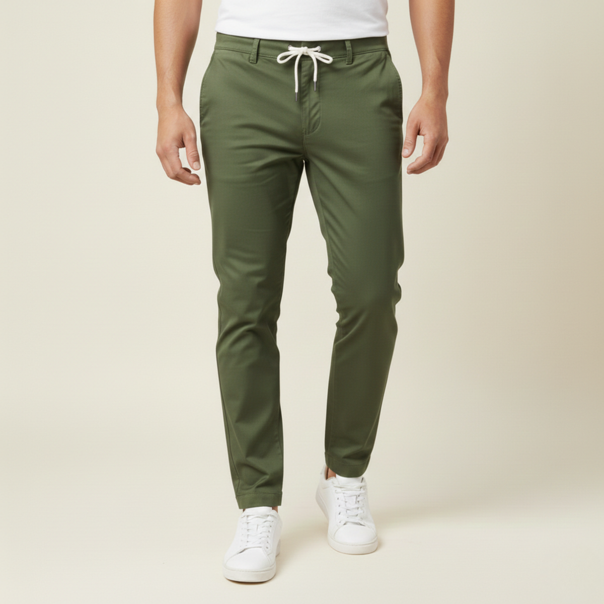 Men's Smart Stretch Trousers Slim Fit Versatile Everyday Casual Wear