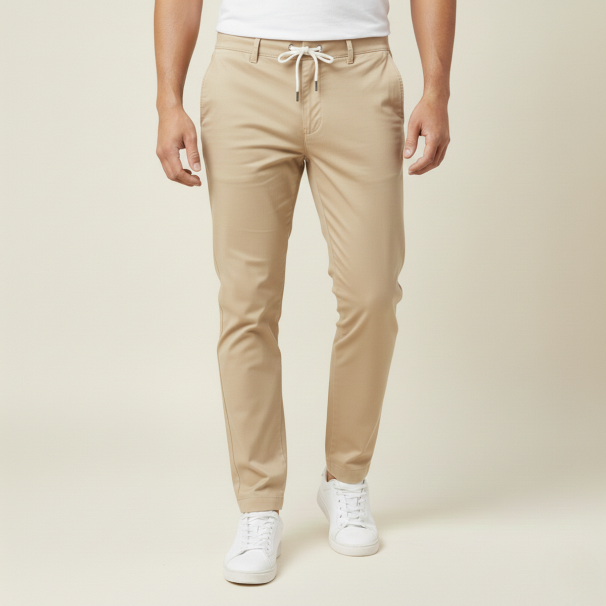 Men's Smart Stretch Trousers Slim Fit Versatile Everyday Casual Wear