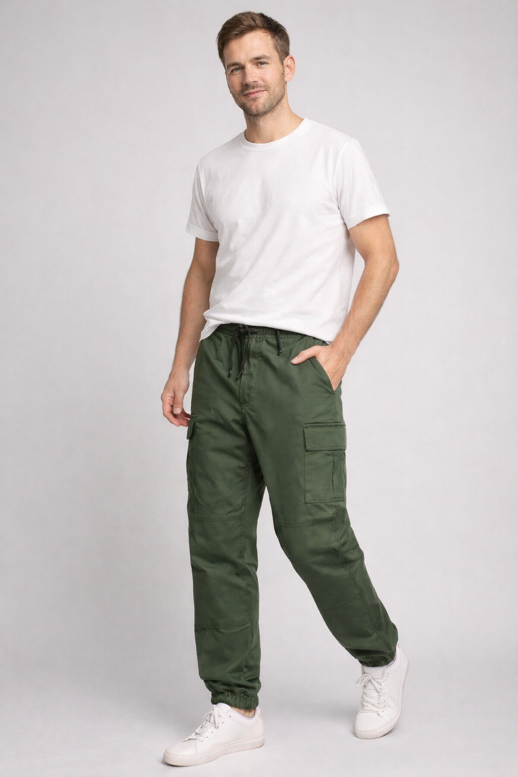 Men's Urban Cargo Pants Modern Fit Multi-Pocket Versatile Everyday Style