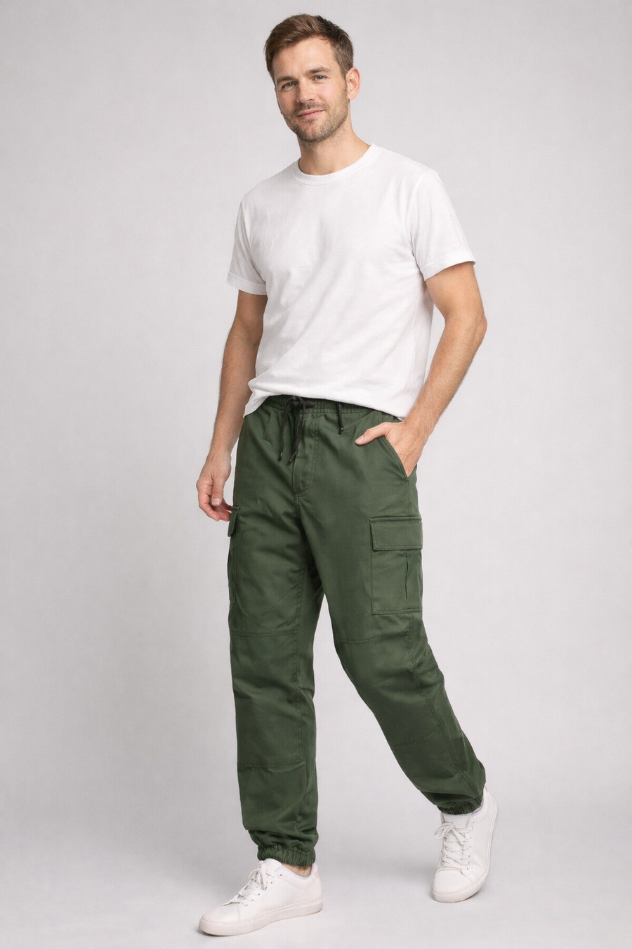 Men's Urban Cargo Pants Modern Fit Multi-Pocket Versatile Everyday Style