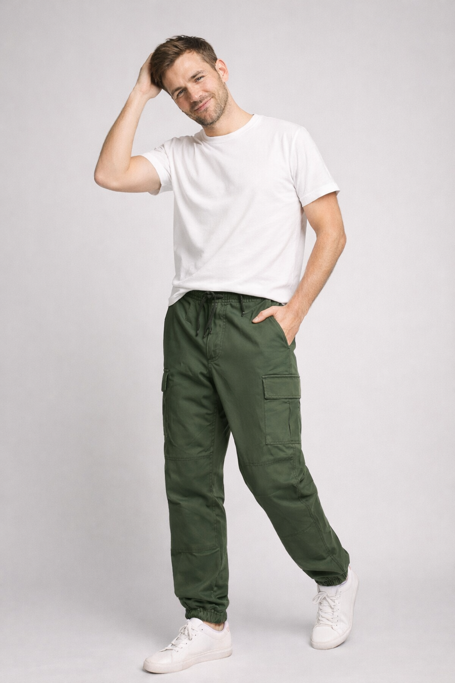 Men's Urban Cargo Pants Modern Fit Multi-Pocket Versatile Everyday Style