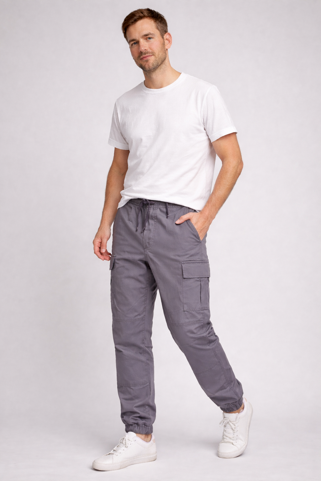 Men's Urban Cargo Pants Modern Fit Multi-Pocket Versatile Everyday Style