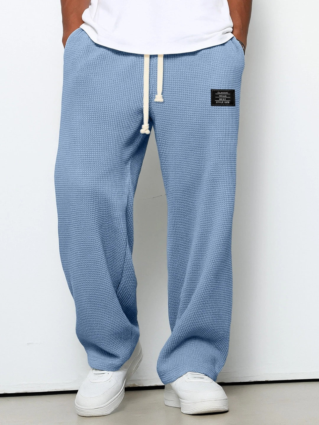 Men's Relaxed Wide Leg Trousers Modern Fit Casual Everyday Stylish