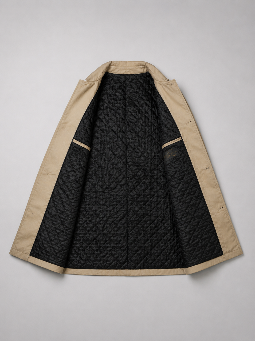Men's Button-Front Coat Point Collar Classic Fit Stylish Layering Outerwear