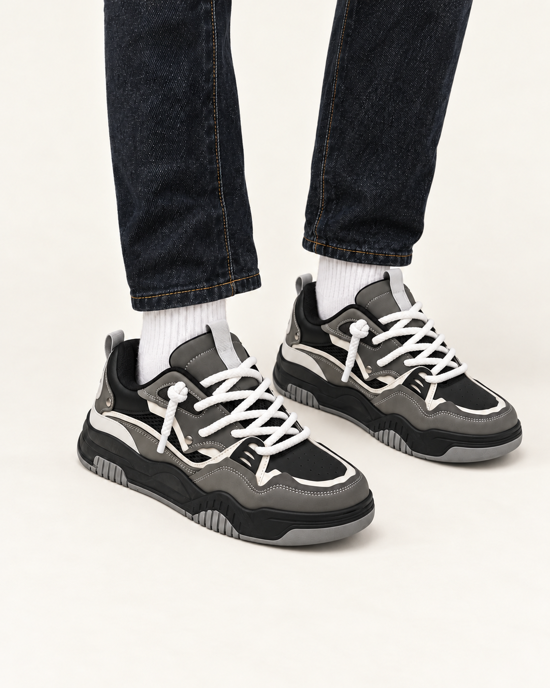 Men's Chunky Lace Up Skate Trainers