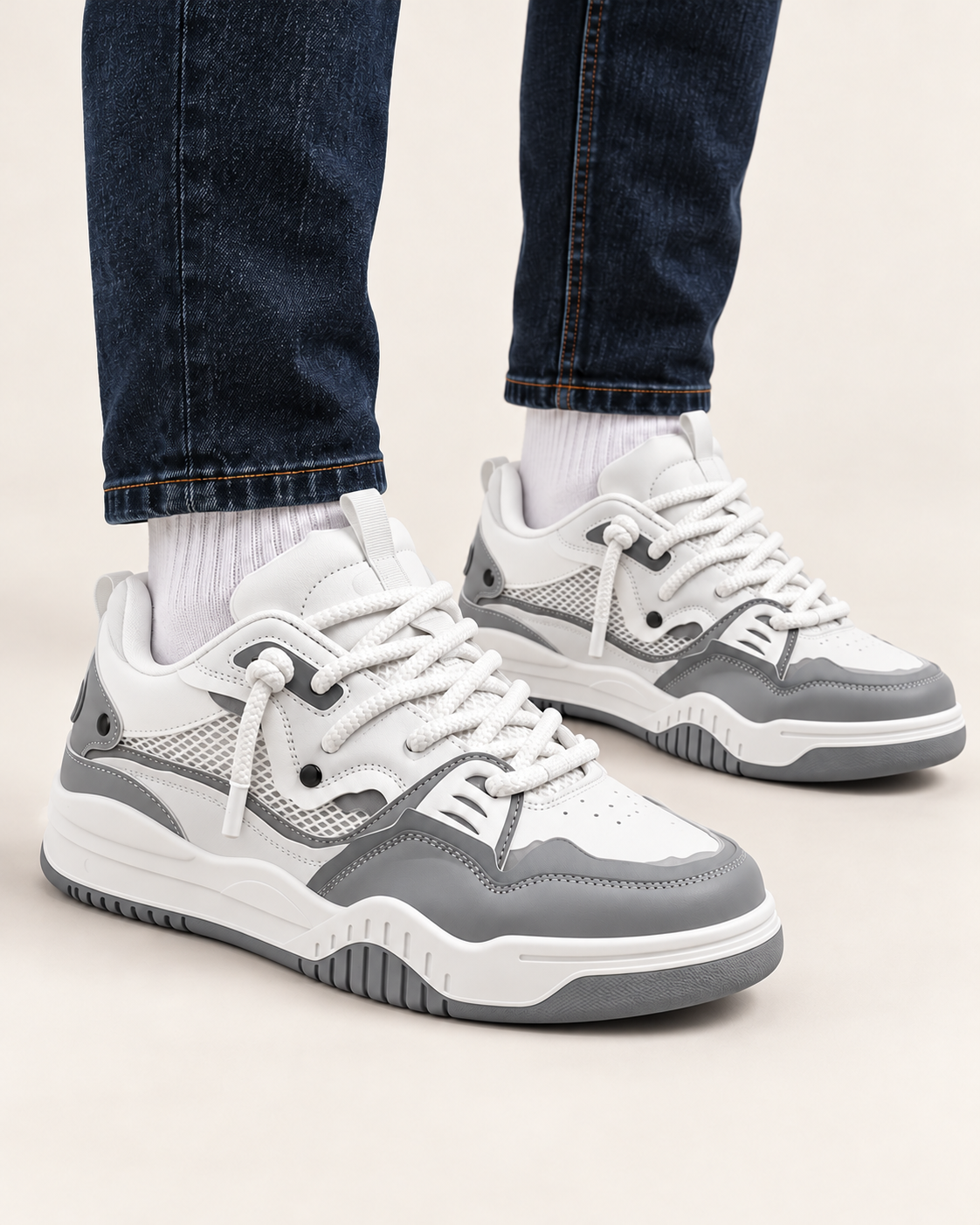 Men's Chunky Lace Up Skate Trainers