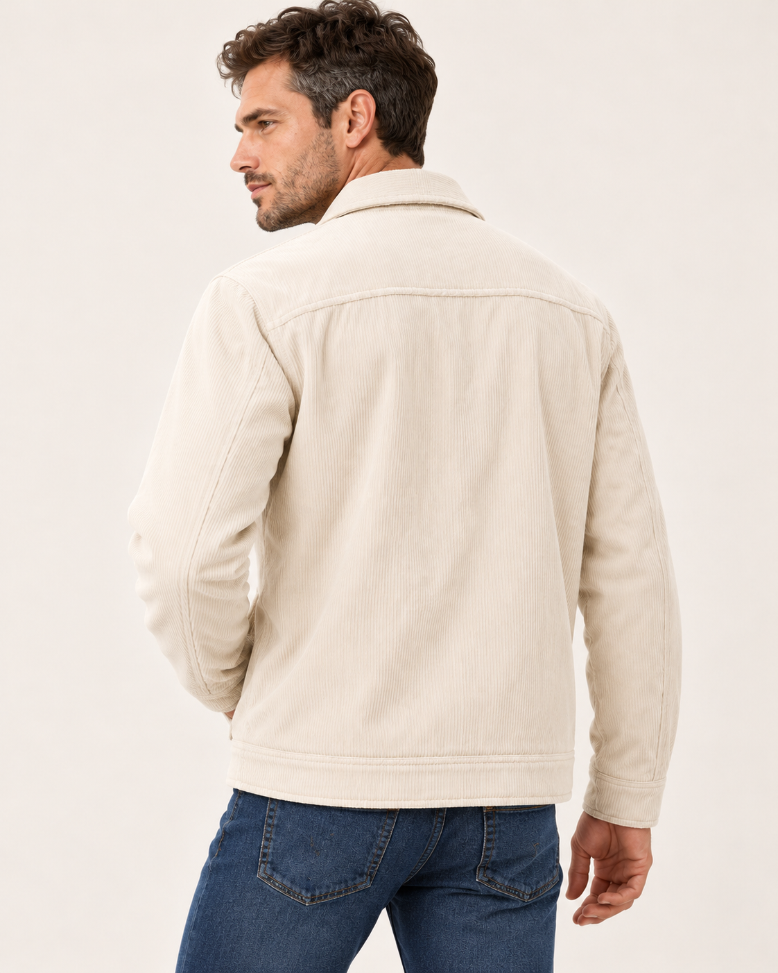 Men's Corduroy Overshirt With Chest Pockets