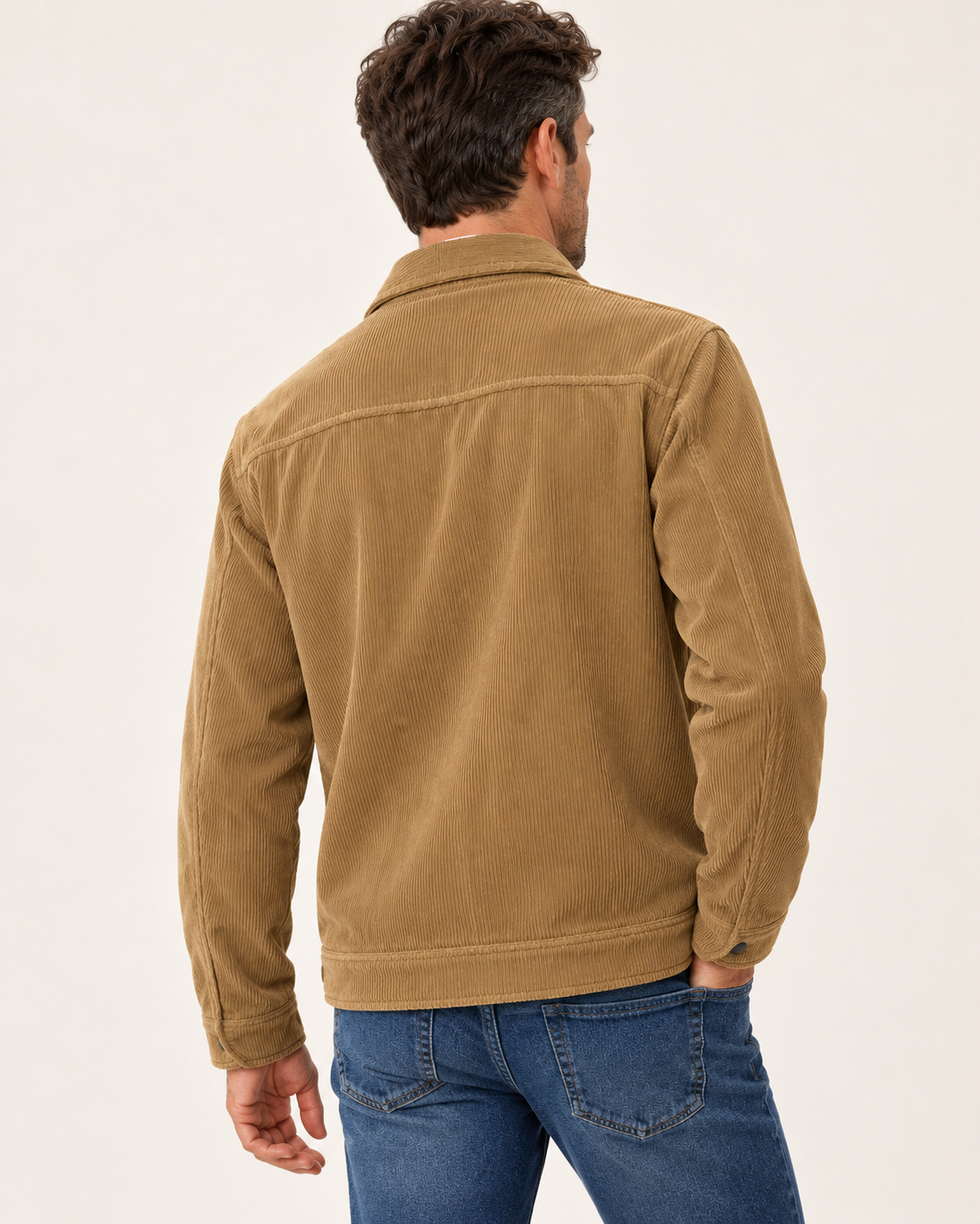 Men's Corduroy Overshirt With Chest Pockets