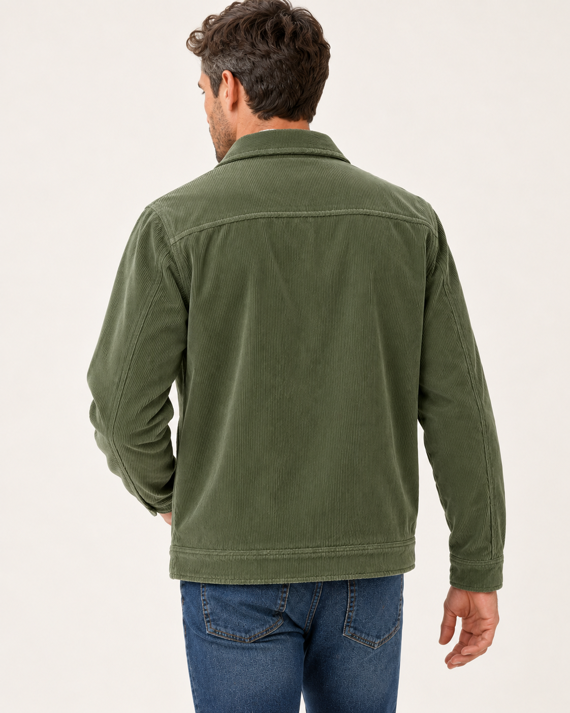 Men's Corduroy Overshirt With Chest Pockets
