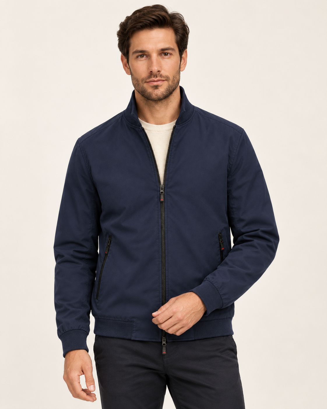 Men's Lightweight Zip Up Bomber Jacket