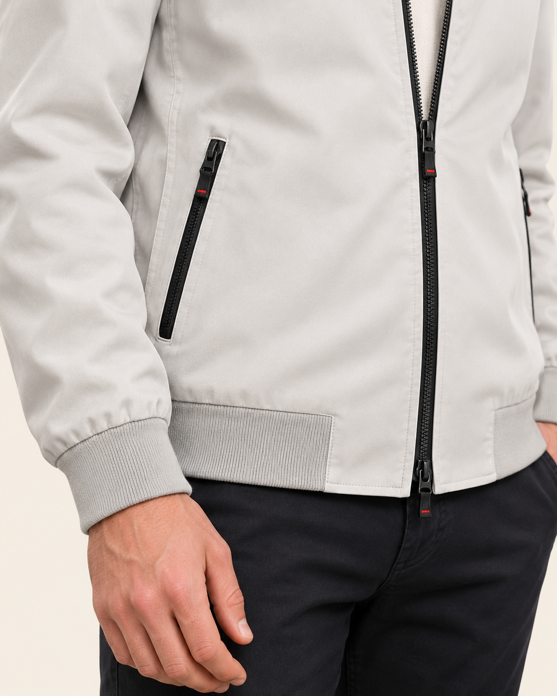 Men's Lightweight Zip Up Bomber Jacket
