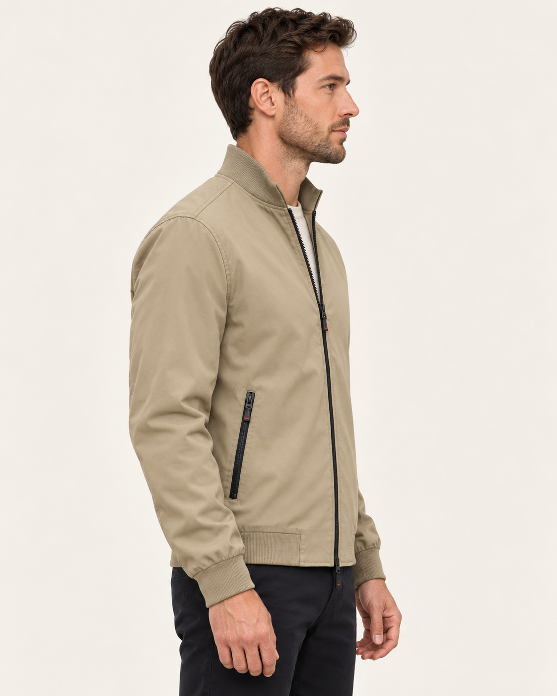 Men's Lightweight Zip Up Bomber Jacket