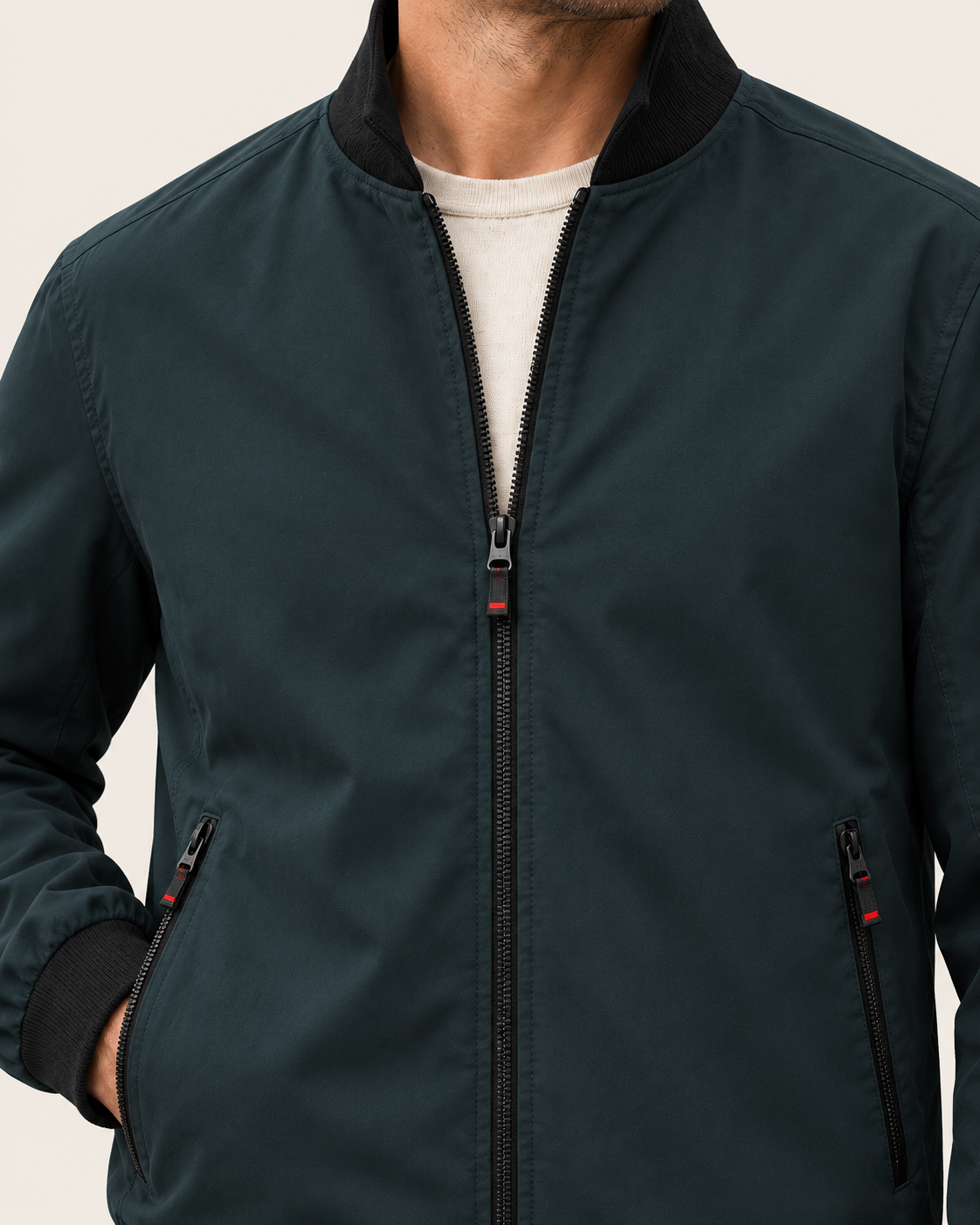 Men's Lightweight Zip Up Bomber Jacket