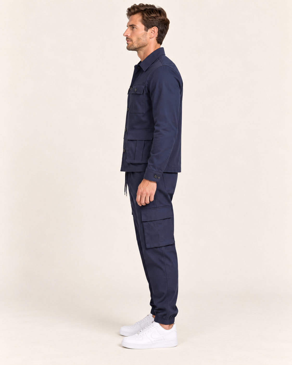 Men's Safari Jacket and Cargo Trousers Co-Ord Set