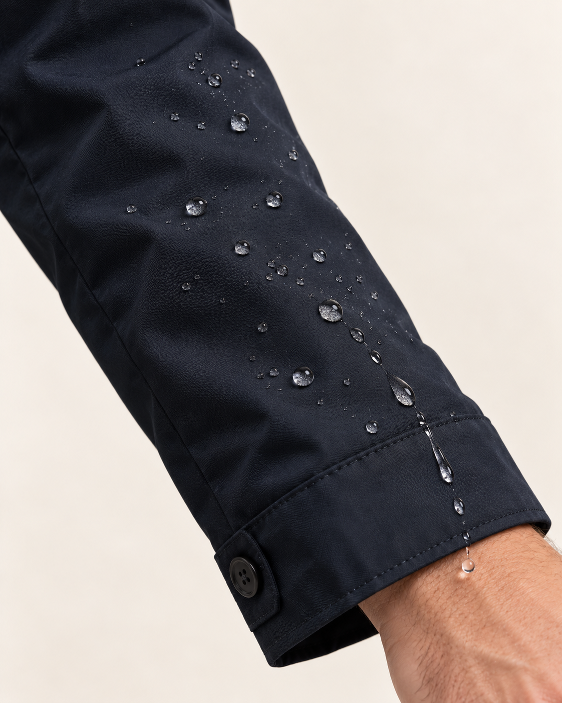 Men's Showerproof Mac Raincoat in Navy, alternate view