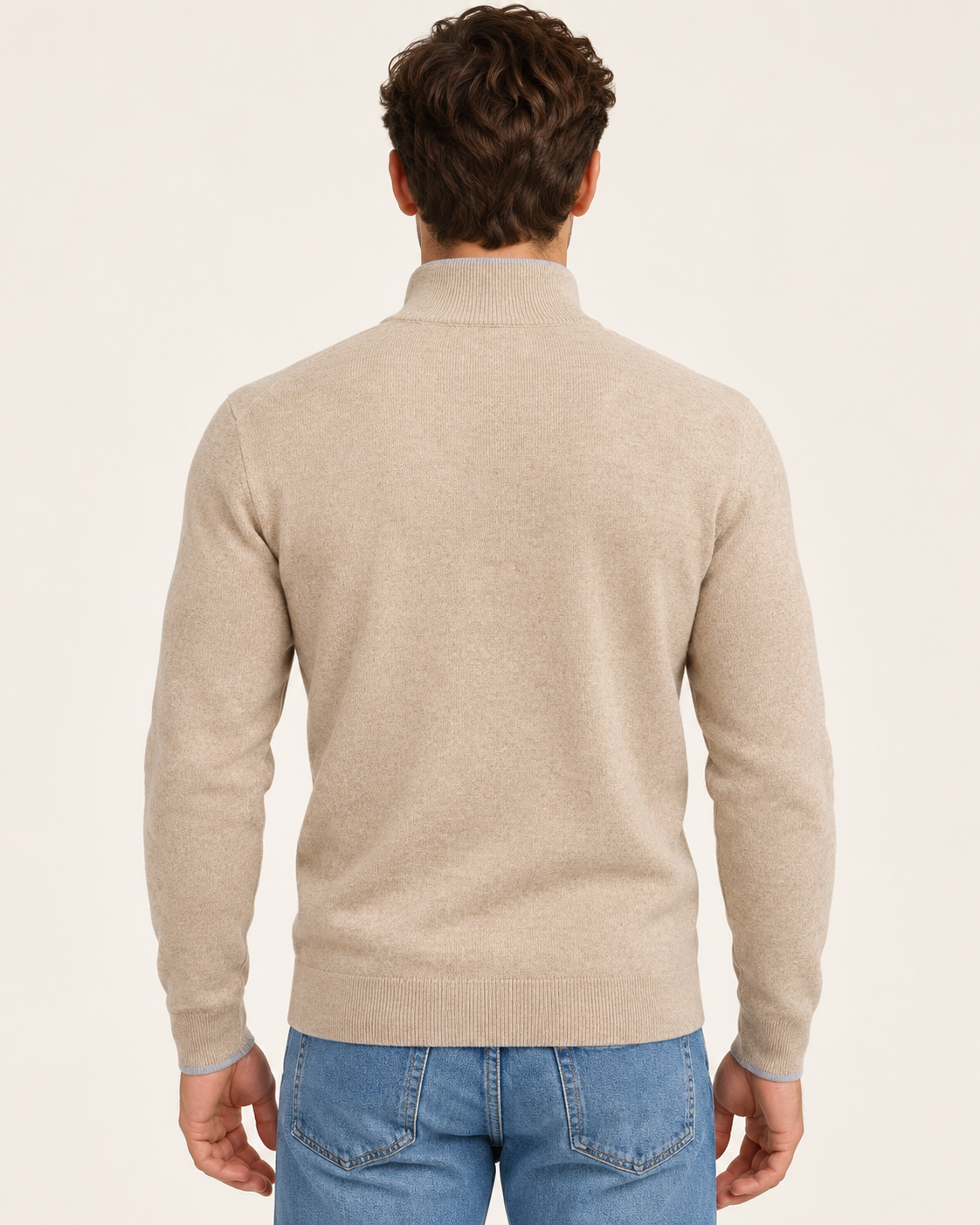 Men's Soft Knit Half Zip Jumper