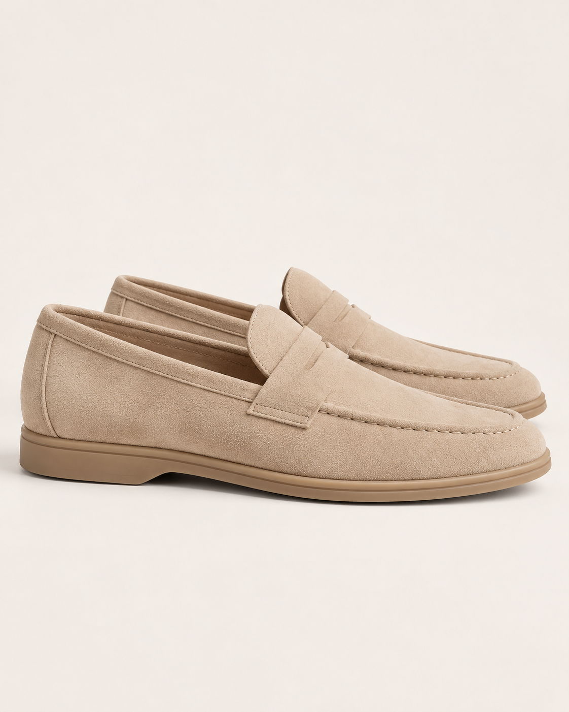 Men's Suede Look Penny Loafers