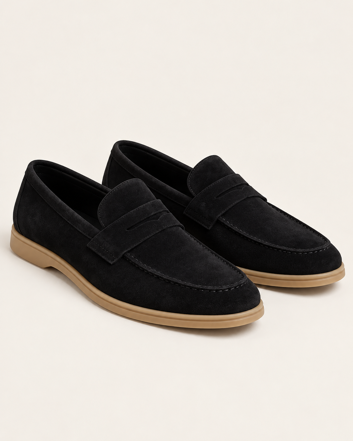Men's Suede Look Penny Loafers