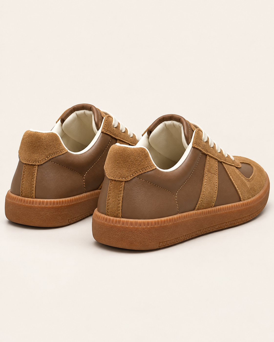 Men's Suede Panel Gum Sole Trainers