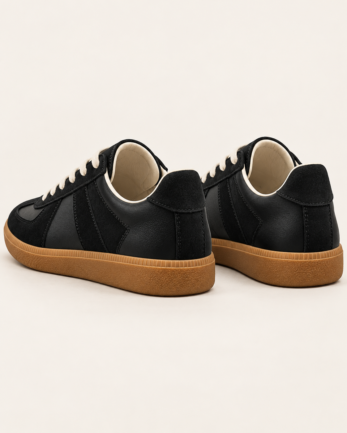 Men's Suede Panel Gum Sole Trainers
