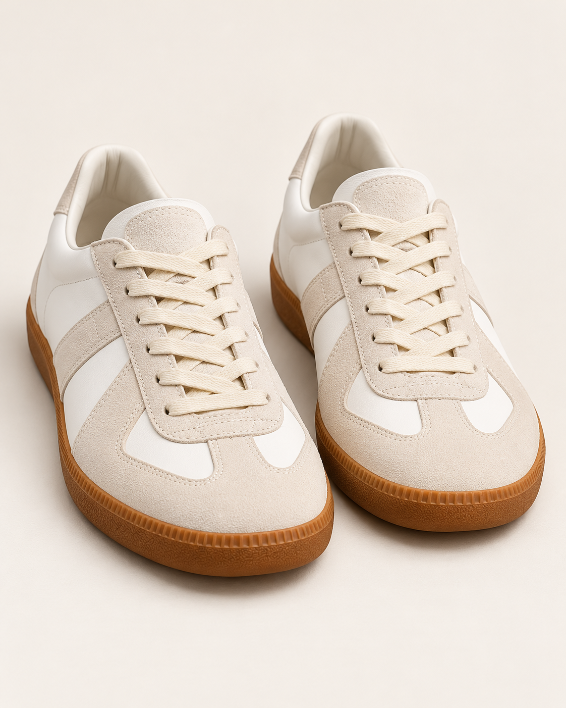 Men's Suede Panel Gum Sole Trainers