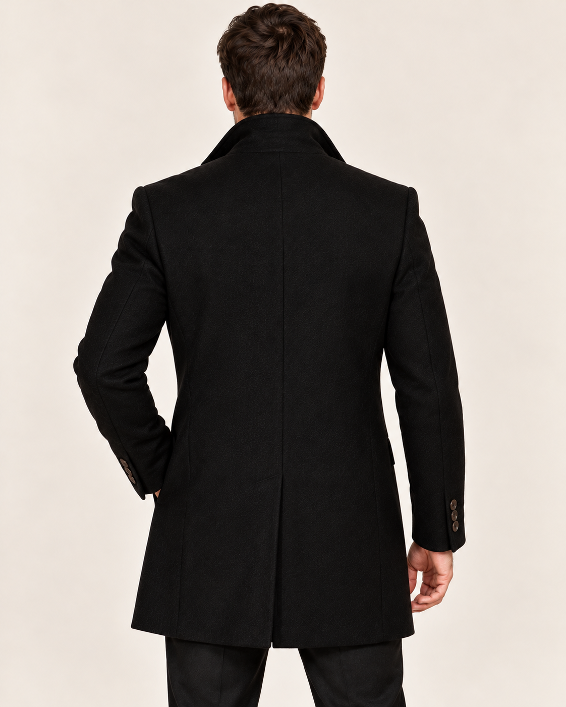 Men's Tailored Stand Collar Coat