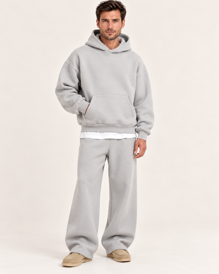 Men's Tracksuit Set With Wide Leg Joggers