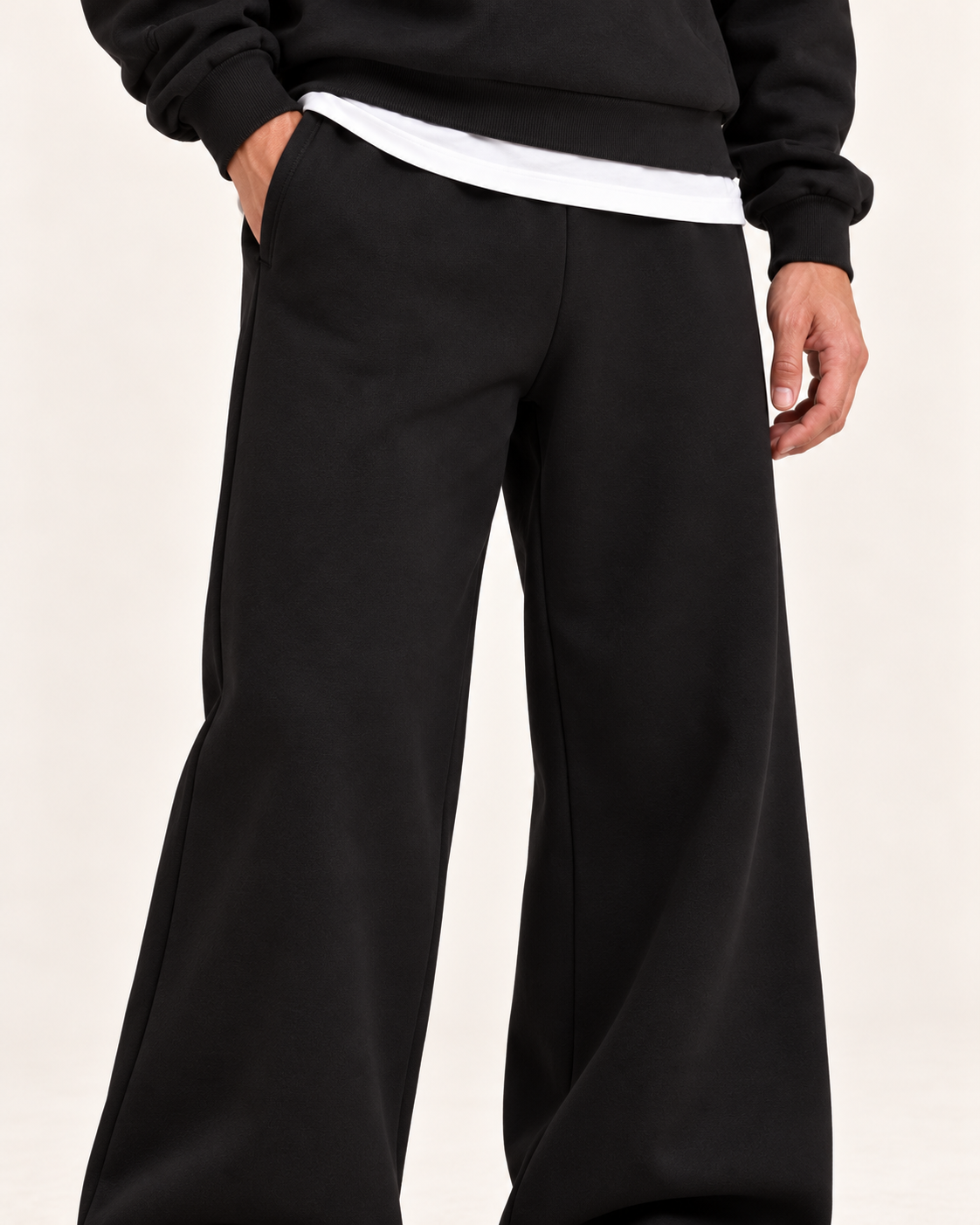 Men's Tracksuit Set With Wide Leg Joggers