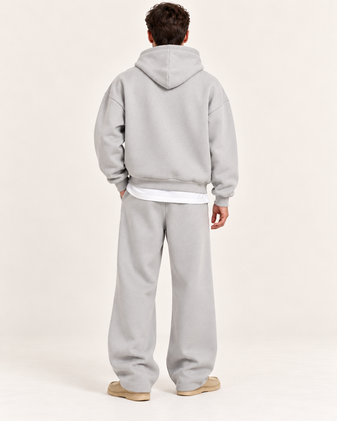 Men's Tracksuit Set With Wide Leg Joggers
