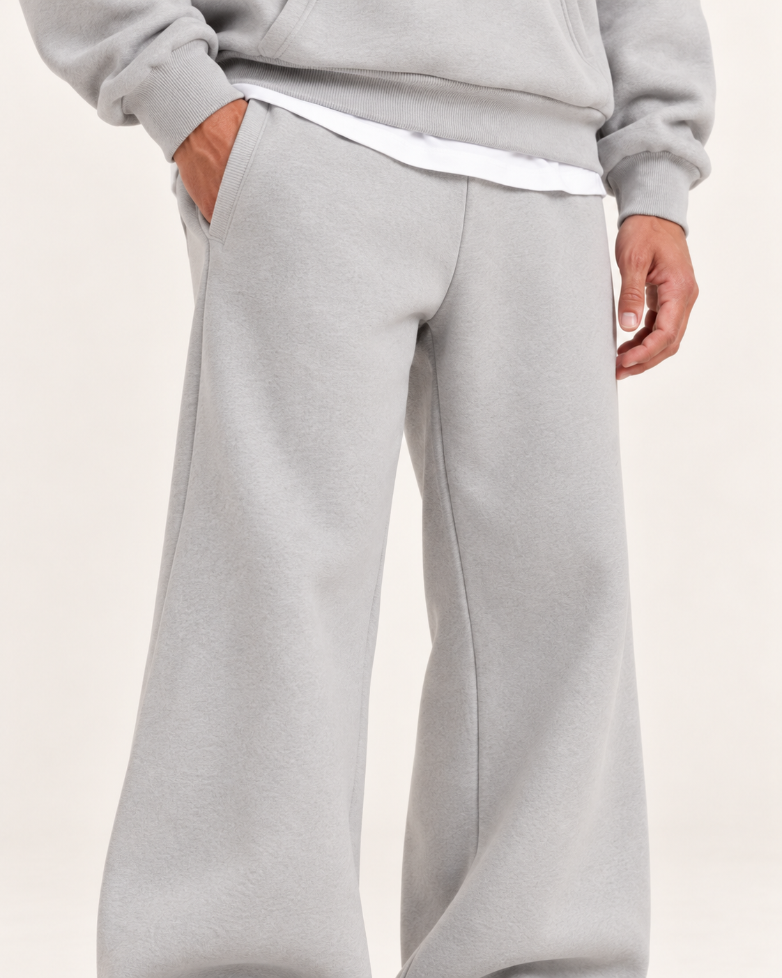 Men's Tracksuit Set With Wide Leg Joggers
