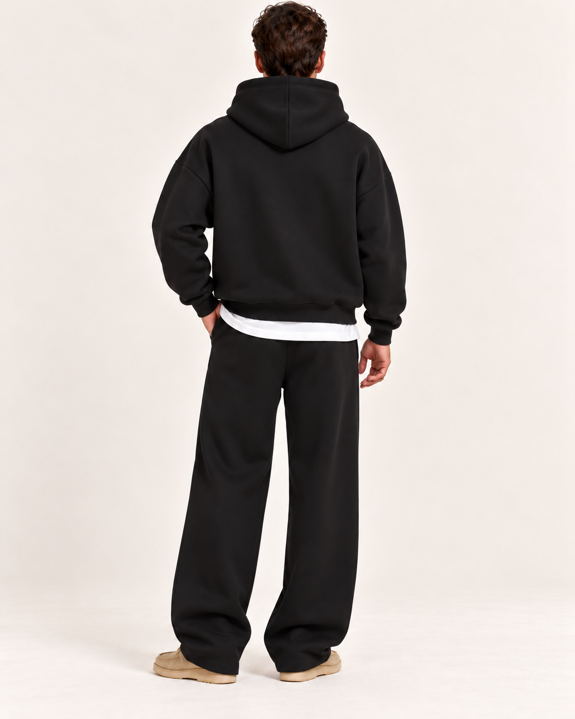 Men's Tracksuit Set With Wide Leg Joggers
