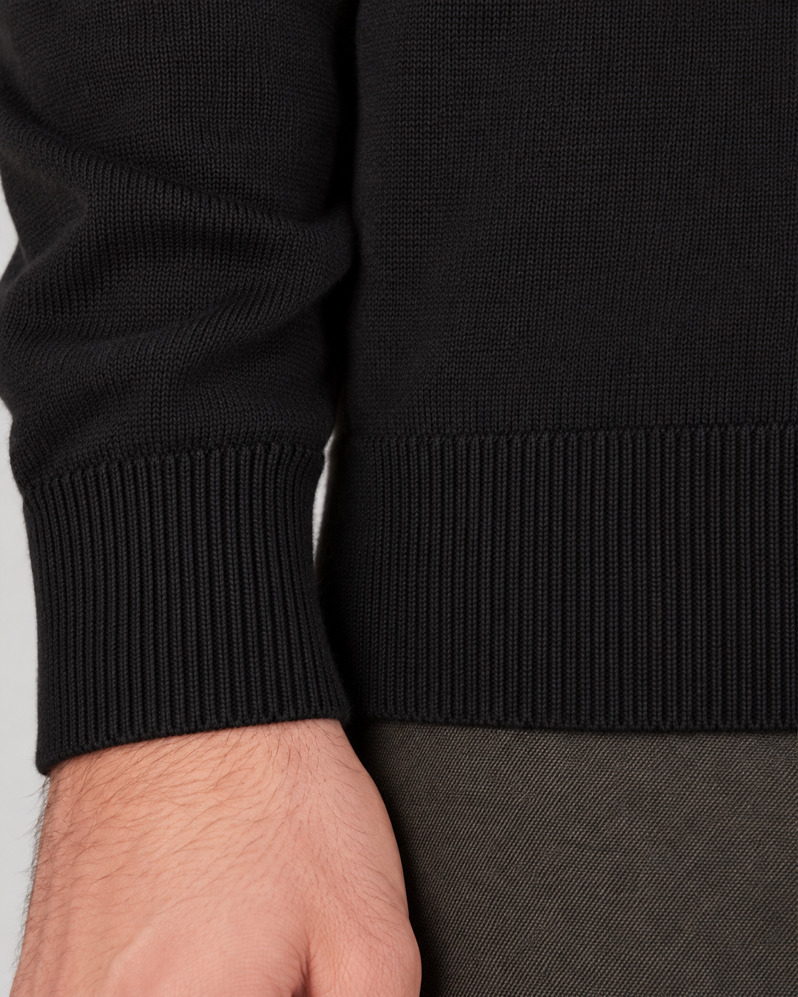 Men's Ultra Fine Knit Mock Neck Jumper