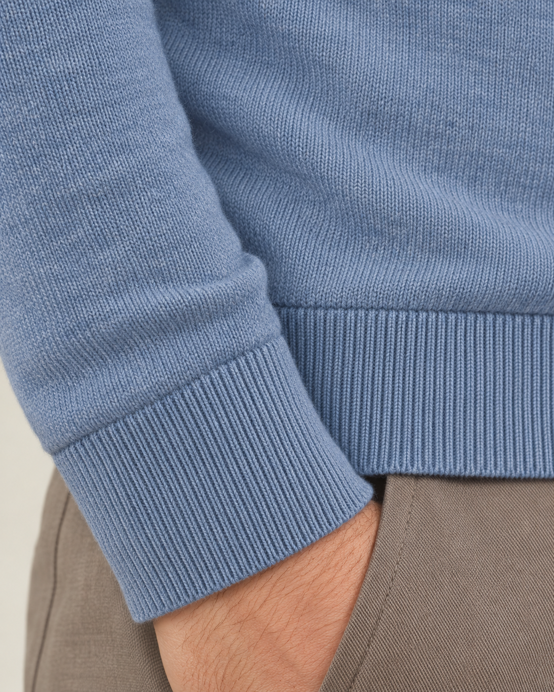 Men's Ultra Fine Knit Mock Neck Jumper