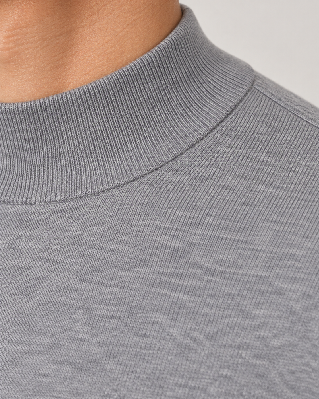 Men's Ultra Fine Knit Mock Neck Jumper