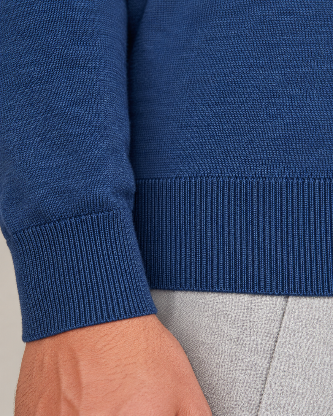 Men's Ultra Fine Knit Mock Neck Jumper