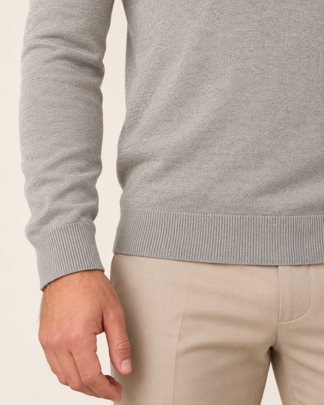Men's Ultra Fine Knit Roll Neck Jumper