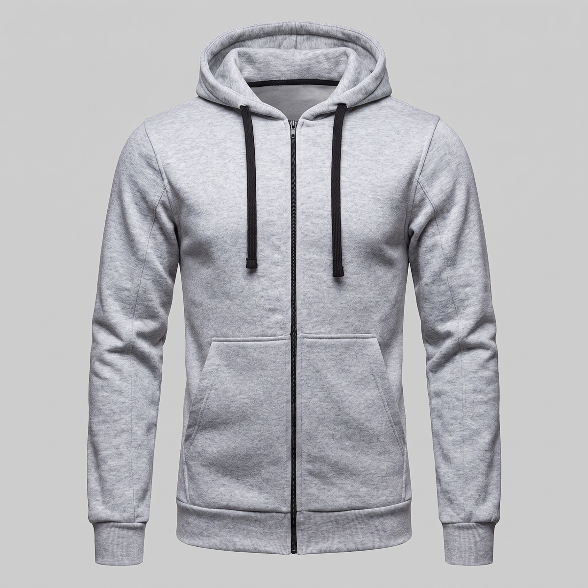 Men's Casual Fleece Hoodie Vest Zip-Up Relaxed Fit Layering Everyday